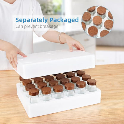 Yangbaga 34Pcs Glass Spice Jars - Image 8