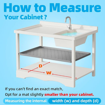Winisok Silicone Under Sink Mat 40" x 22", Kitchen Essentials and Gadgets - Image 6