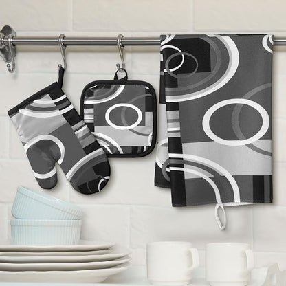 Jingmore 6 Pcs Kitchen Decor Set Accessorie Farmhouse Kitchen Towels Pot - Image 2