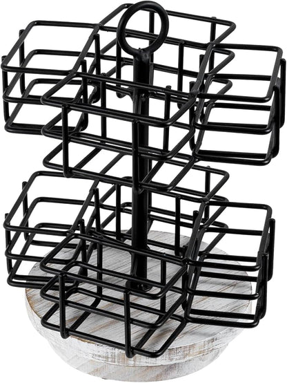 MyGift 8 Compartment Tea Bag Organizer Carousel, Coffee Station Storage Caddy - Image 6