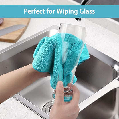 HOMEXCEL Microfiber Cleaning Cloth, 50 Pack Cleaning Rags, Cleaning Towels - Image 5