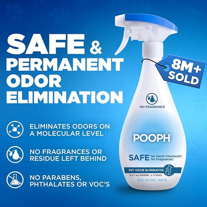 Pooph Pet Odor Eliminator, 32oz Spray, Eliminator, Deodorizer - Image 2