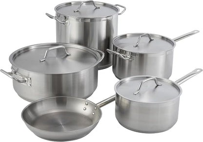 Winco Heavy-Duty Stainless Steel Sauce Pan - Image 10