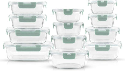 JoyJolt 24pc Borosilicate Glass Storage Containers - Image 8