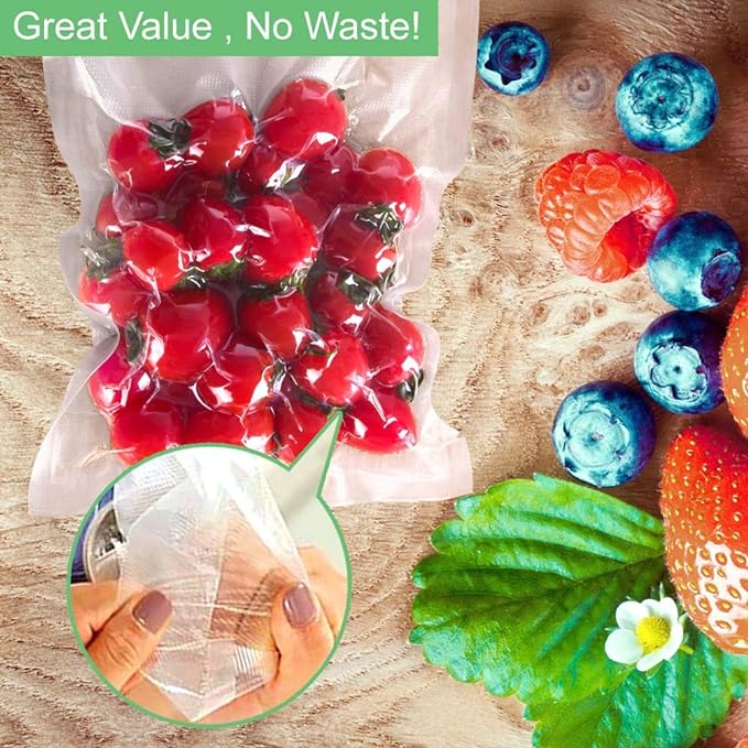 O2frepak 100 Quart Size 8" x 12"Vacuum Sealer Bags - Image 6