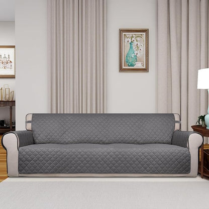 PureFit Reversible Quilted Sofa Cover, Water Resistant Slipcover Furniture - Image 2