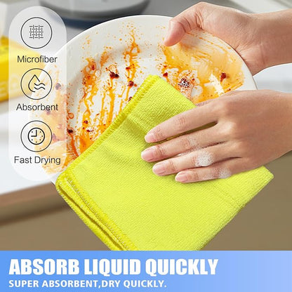 KinHwa Kitchen Washcloths for Dishes Absorbent Microfiber Dish Cloths Quick Dry - Image 6