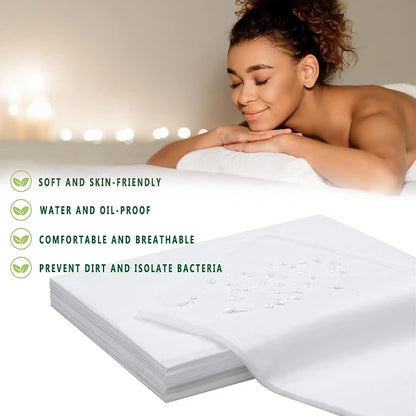 800 Pcs Disposable Bed Sheets for Massage Table 31" x 71" Massage Table Sheet - Image 3