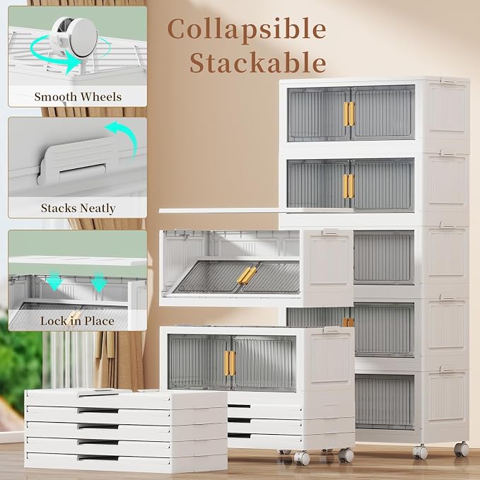125Gal Stackable Plastic Storage Bins - Image 6