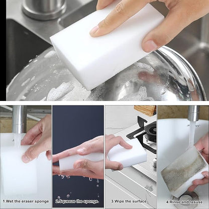 2X Density Magic Sponge Eraser, Extra Thick and Long Lasting Melamine Cleaning - Image 2