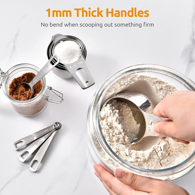 U-Taste Measuring Cups and Spoons Set of 15 : 7 Measuring Cups and 7 Measuring - Image 5