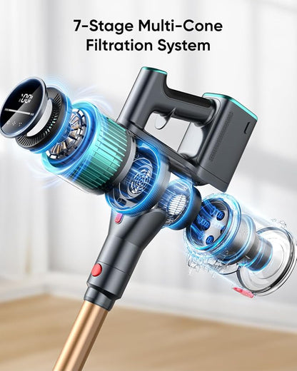 Cordless Vacuum Cleaner, 50Kpa 600W Vacuum Cleaners - Image 8