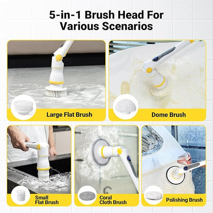Electric Spin Scrubber, Cordless Cleaning Brush - Image 3