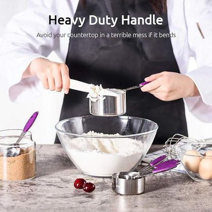 U-Taste 10 Piece Measuring Cups and Spoons Set in 18/8 Stainless Steel - Image 5