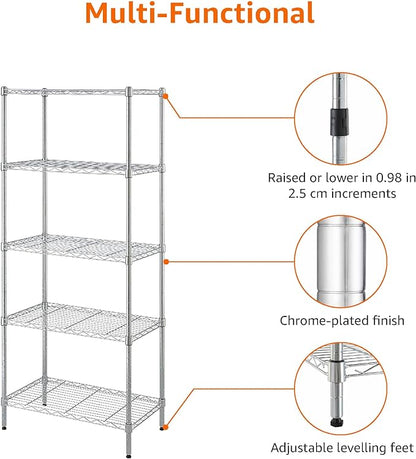 Amazon Basics 5-Shelf Adjustable Storage Shelving Unit - Image 7