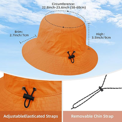 Durio Waterproof Bucket Hats for Woman UPF 50+ Sun Hat UV Protection Packable Rain Hats for Women Lightweight Hiking Hat