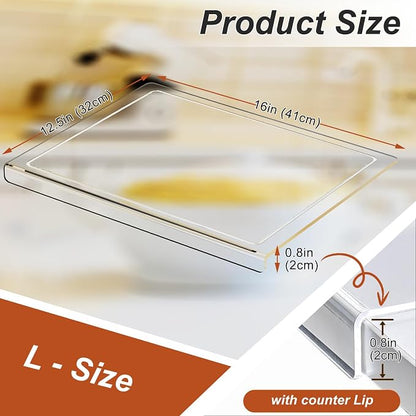 JJL Acrylic Cutting Board with Counter Lip, 16 x 12.5 Inches, Food-Grade & - Image 6