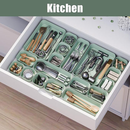 Plastic Drawer Organizers, Bathroom and Vanity Organizer Plastic Tray, Makeup - Image 5