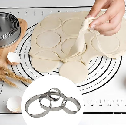 7 Pcs Round Cookie Cutter Set, Baking Tools - Image 3