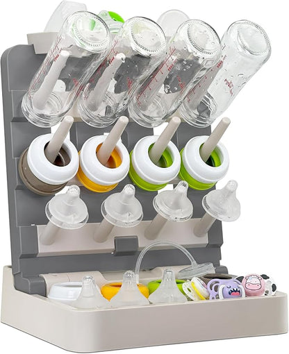 Baby Bottle Drying Rack, Vertical Standing Bottle Dryer Rack Holder-Space by CINWWNI