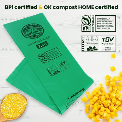 RAYTID Compostable trash Bags 2.6 Gallon Compost Bags - Image 4