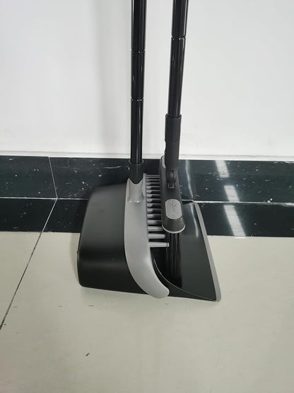 JEHONN Broom and Dust Pan, 54.3 inches Long Handle Swivel Brush, Upright - Image 12