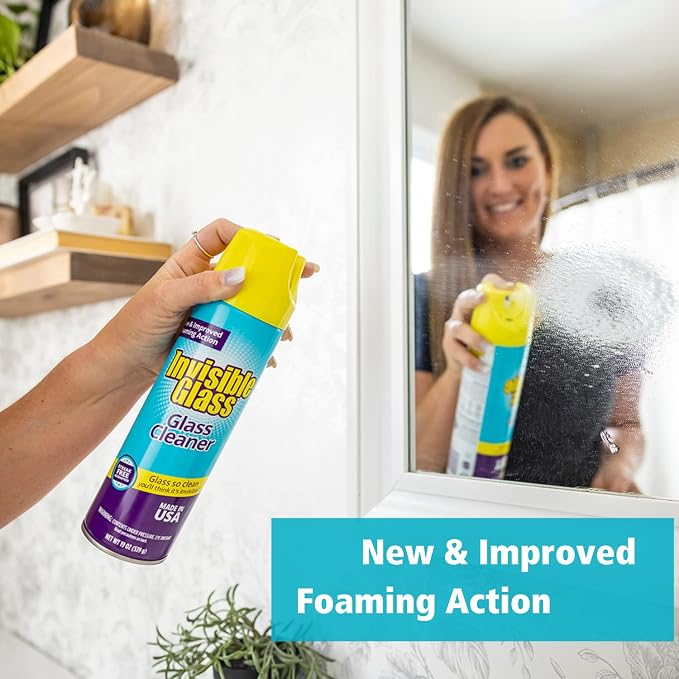 Invisible Glass 91160-6PK Premium Glass And Window Cleaner Aerosol Can Leaves - Image 3
