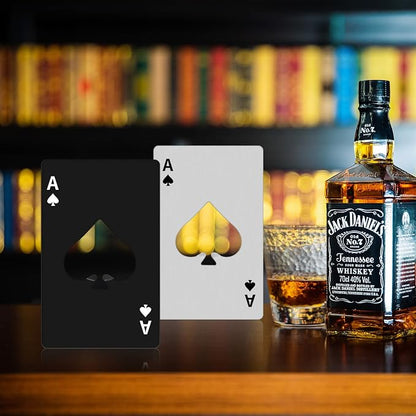 Ace Of Spades Bottle Opener-Stainless Steel Credit Card Size Casino Bottle - Image 7
