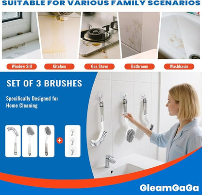 3 Pack Scrub Brush Set – Heavy-Duty Scrub Brushes - Image 8