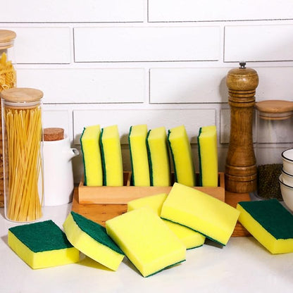 Tanlade 600 Pcs Individually Wrapped Dishwashing Sponge Bulk Non Scratch Scrub - Image 4