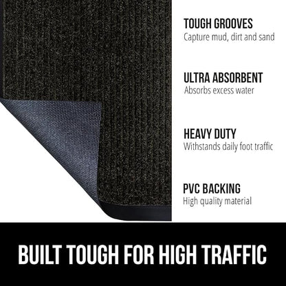 GORILLA GRIP Traffic Guard Door Mat, Heavy Duty Welcome Mats, Commercial Office - Image 2