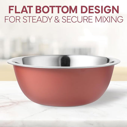 COOK WITH COLOR Stainless Steel Mixing Bowls Set - Image 7