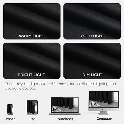 Joydeco Blackout Door Curtain for Doorway Privacy 72 Inches Long, Grommet - Image 8