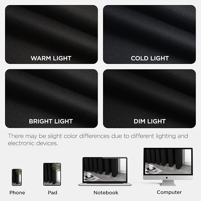 Joydeco Blackout Door Curtain for Doorway Privacy 78 Inches Long, Grommet - Image 8
