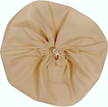 Urban Villa Laundry Bag Canvas|Dirty Clothes Travel Laundry Bag|Machine Washable|Reusable College Hostel Hamper Liner Bag for Garments Delicates Drawstring Closure 1 Pack Taupe Color|Size 28X36 Inches