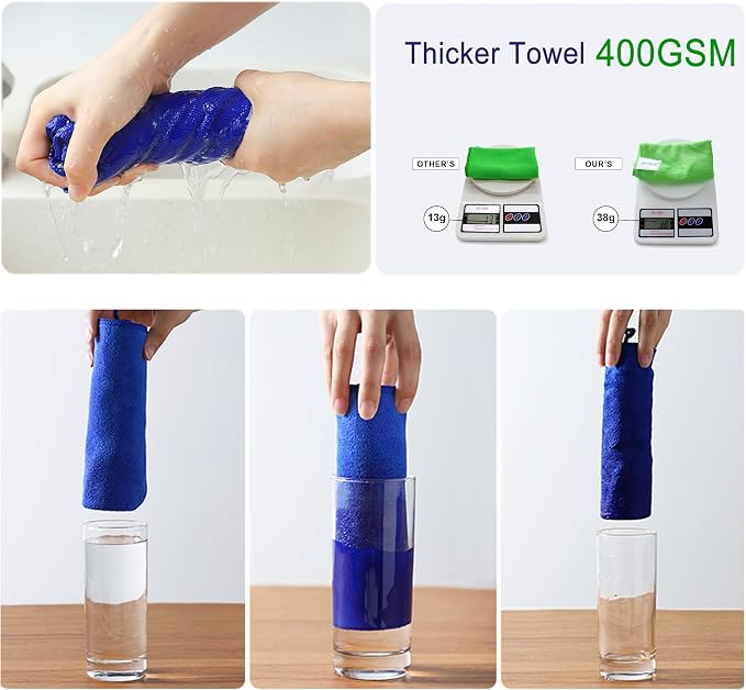 Microfiber Cloth 6Pack Cleaning Rags Absorbant Lint Free Cloth - Image 4