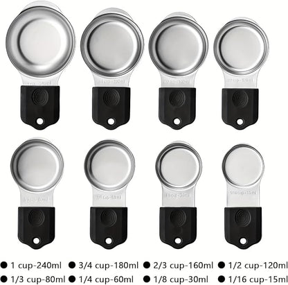 Magnetic Measuring Cups, Stainless Steel Kitchen Aid Cups Measuring set - Image 8
