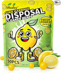 50 Count Garbage Disposal Cleaner and Deodorizer – Sink Odor Eliminator, New Powerful XL Sink Drain Freshener Pods | Dissolves Grease, Eliminates Odors, Lemon Zest Scent