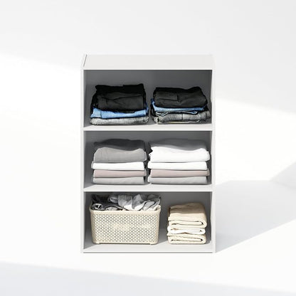 Furinno Reed Closet Organizers and Storage, 3-Tier Reversible Closet Shelves - Image 4