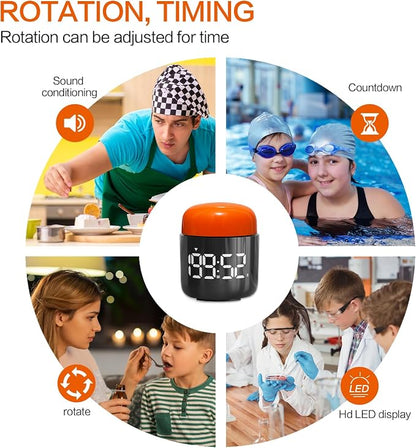 Table Twist Timer, Large LED Display Stopwatch, Silent & Loud Alarm, 199 Minute - Image 6