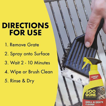 Goo Gone Grill and Grate Cleaner Spray Cleans and Degreases BBQ Cooking Grates - Image 7