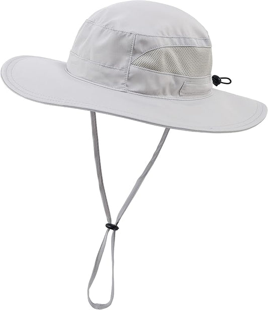 Connectyle Women's UPF 50+ Sun Hat UV Protection Wide Brim Bucket Hat Summer Beach Hats Fishing Hiking Outdoor Safari Hats
