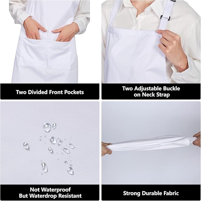 Jubatus 2 Pack 100% Cotton Aprons - Image 5