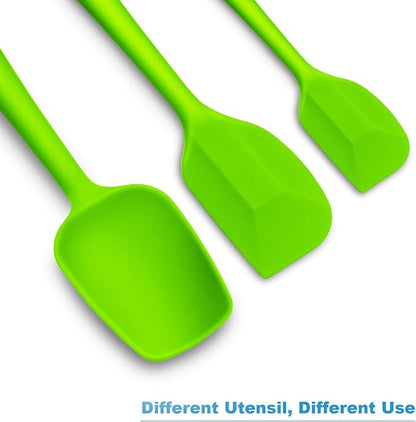 Silicone Spatula 3‑Piece Set Heat Resistant 600°F Non‑Stick Rubber Spatulas - Image 6