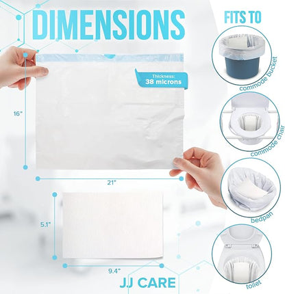 JJ CARE Bedside Commode Liners - Image 3