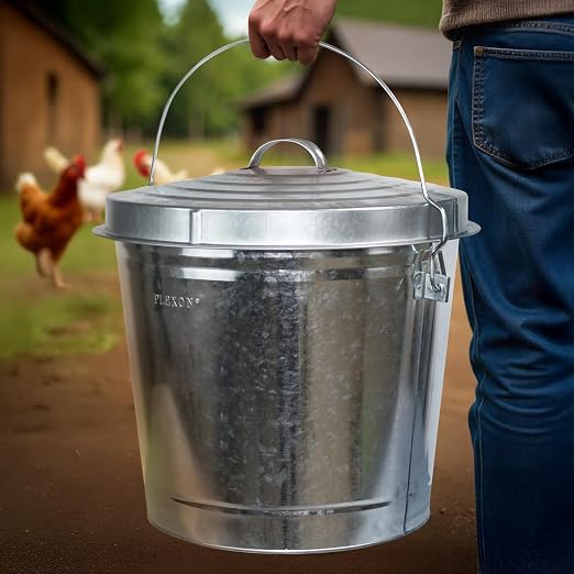 Plexon 10 Gallon Metal Trash Can - Image 9