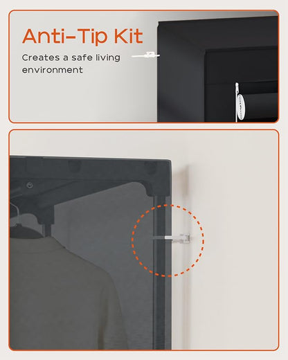 Portable Closet, 81.5 Inch Extra Large Capacity Wardrobe Closet - Image 9