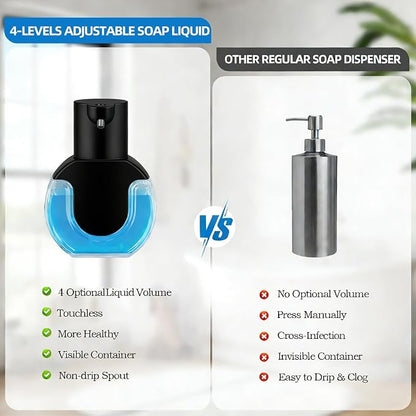2Pack Automatic Soap Dispenser Touchless, Rechargeable Liquid Soap Dispenser - Image 5