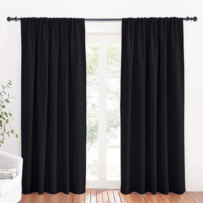 RYB HOME Large Curtains for Living Room 84 inches Length, W 70 x L 84, 2 Panels by RYBHOME