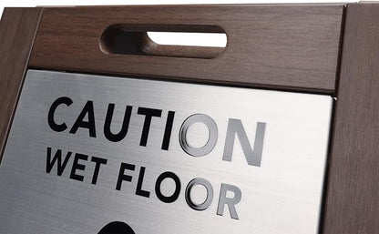 Premium Outdoor Composite Caution Wet Floor Sign – Bilingual w/Non-Skid Plastic - Image 4